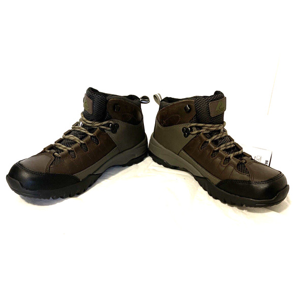 Ozark Trail Men's Hikers Brown Leather Boot. MEADOW Size 13 NEW - Picture 5 of 8